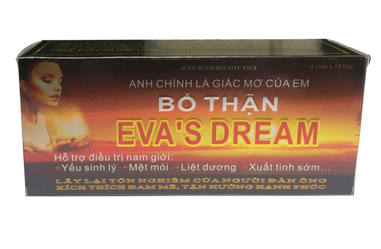 TPCN Eva's Dream có công dụng chính là bổi bổ tạng thận