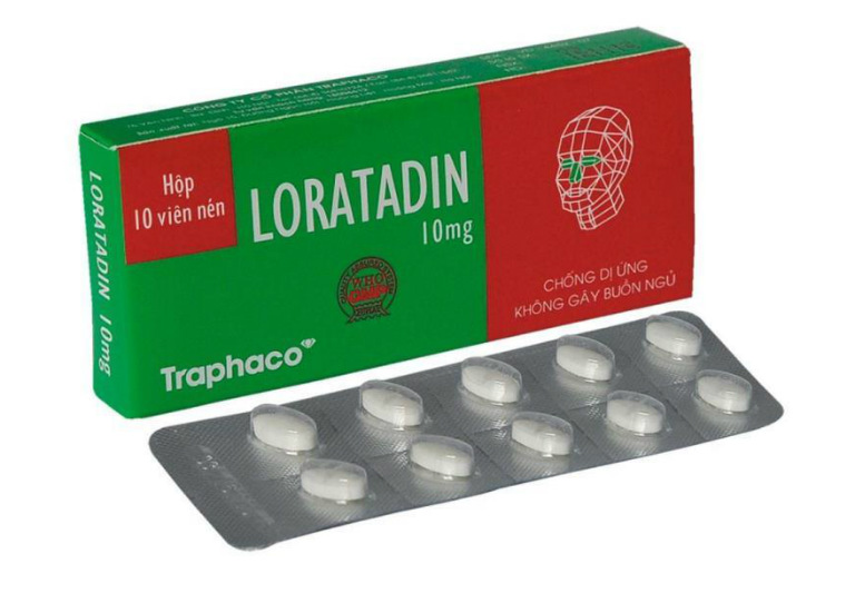 Loratadine là một trong những loại thuốc chữa mề đay có thể dùng được cho trẻ em.