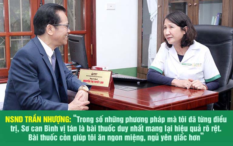 Nghệ sĩ Trần Nhượng bày tỏ sự hài lòng về kết quả điều trị tại Thuốc dân tộc