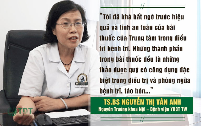 Đánh giá của Tiến sĩ, Bác sĩ Nguyễn Thị Vân Anh về bài thuốc chữa trĩ của Trung tâm Thuốc dân tộc được VTC2 giới thiệu