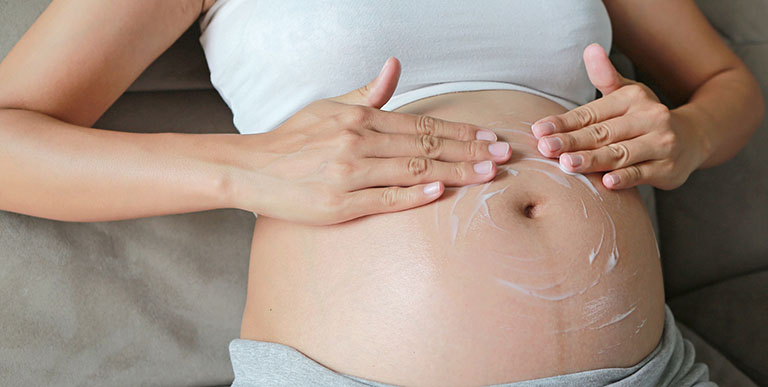 Hình ảnh rạn da khi mang thai