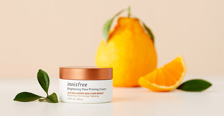nnisfree Brightening Pore Priming Cream là sản phẩm dưỡng ẩm, làm sáng da và se khít nang lông
