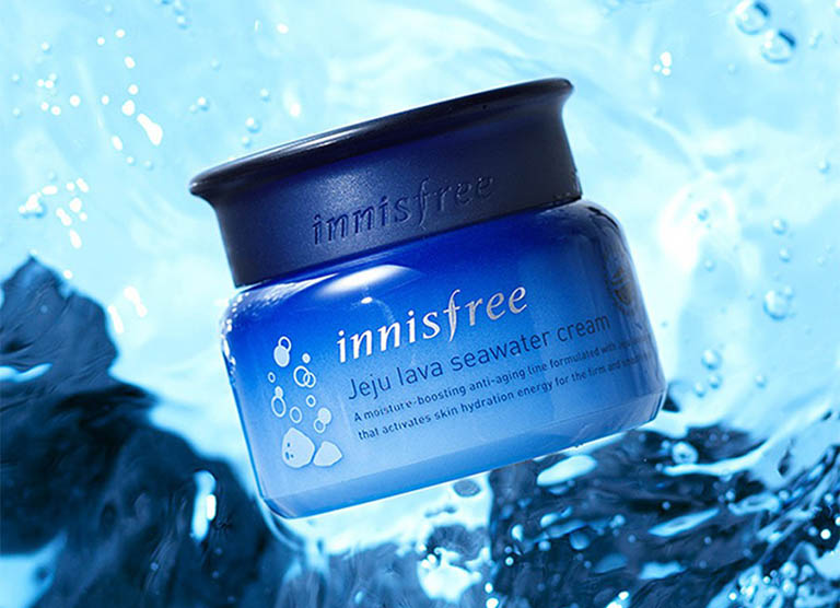 Kem dưỡng Innisfree Jeju Lava Seawater Cream chứa chiết xuất từ nước biển sâu