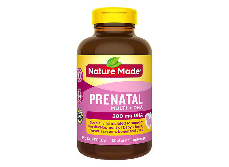 Viên uống bổ sung Nature Made Prenatal Multi + DHA được sử dụng 1 viên/ lần/ ngày