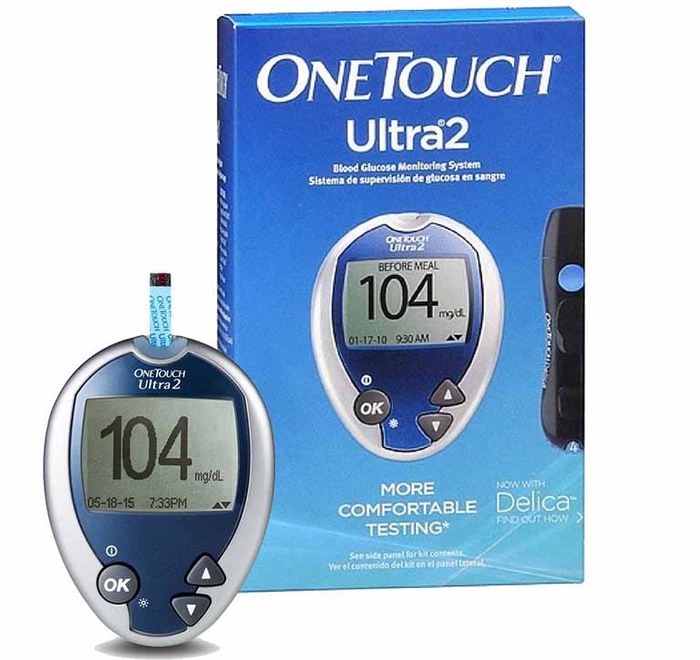 Máy đo đường huyết Johnson One Touch Ultra 2 cho kết quả chính xác đến 99%