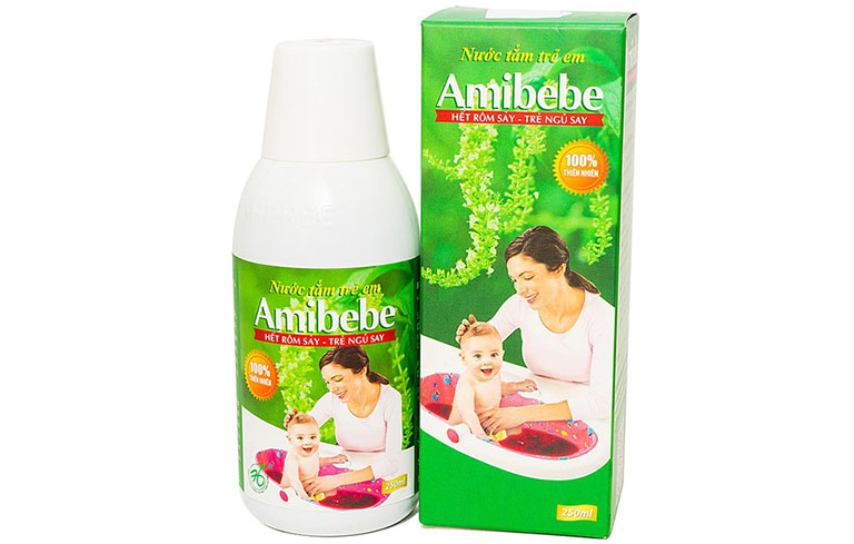 nước tắm cho trẻ sơ sinh amibebe