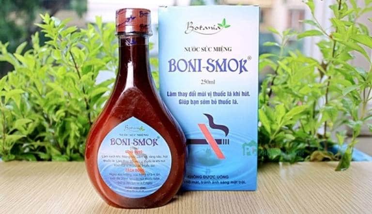 Nước súc miệng Boni Smoke là sản phẩm hỗ trợ cai thuốc lá rất tốt