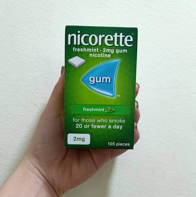 Kẹo cai thuốc lá Nicorette là sản phẩm hỗ trợ cai thuốc lá được bào chế dạng kẹo gum