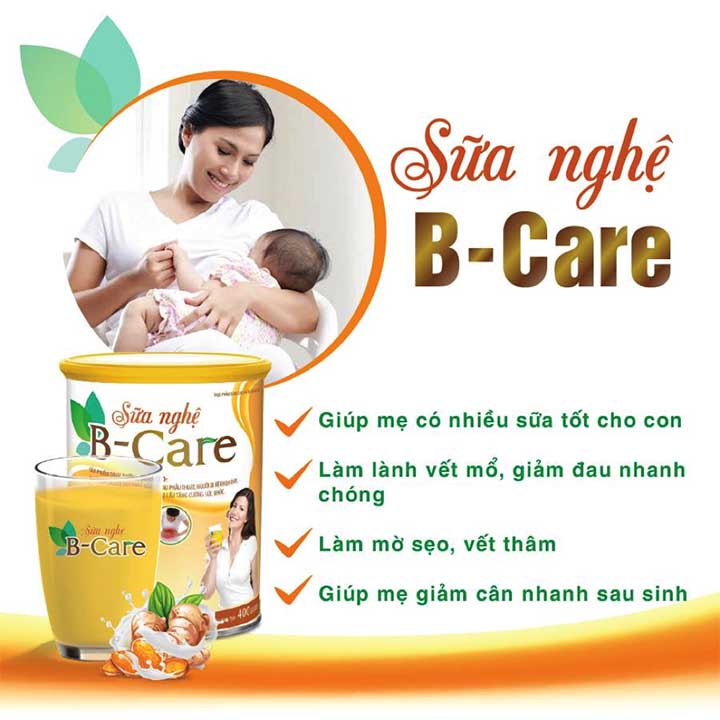 Sữa nghệ B-Care cho phụ nữ sau sinh có tốt không 