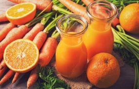 Hỗn hợp nước ép từ cam táo, cà rốt cũng mang lại tác dụng tốt trong việc cải thiện, nâng cao sức đề kháng