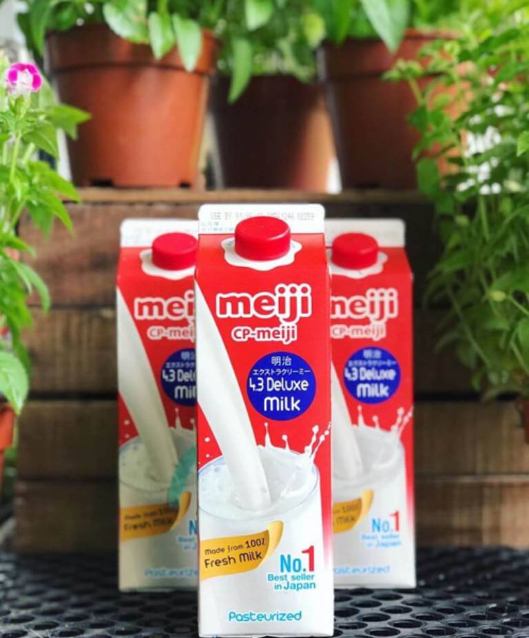 Meiji là một trong số ít thương hiệu sữa thanh trùng có hàm lượng chất béo trong sữa lên đến 4.3%