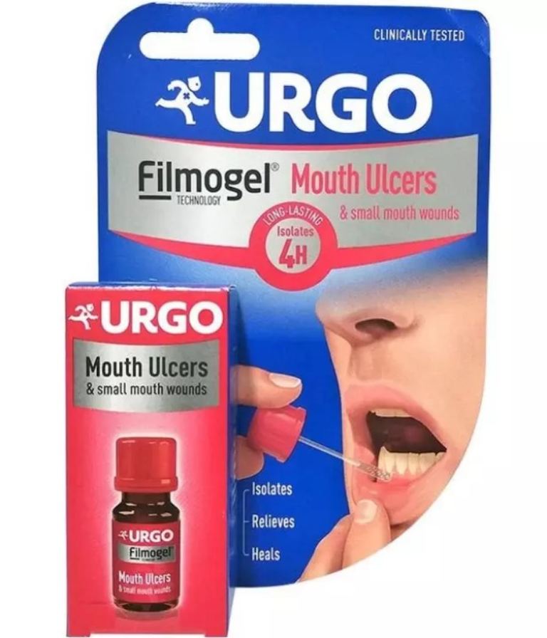Thuốc bôi trị nhiệt miệng Urgo được đánh giá là phù hợp với những trường hợp vết loét nhỏ hơn 1cm