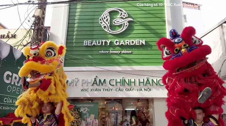 Beauty Garden có hệ thống cửa hàng mỹ phẩm với nhiều chi nhánh trải dài khắp 3 miền nước ta 